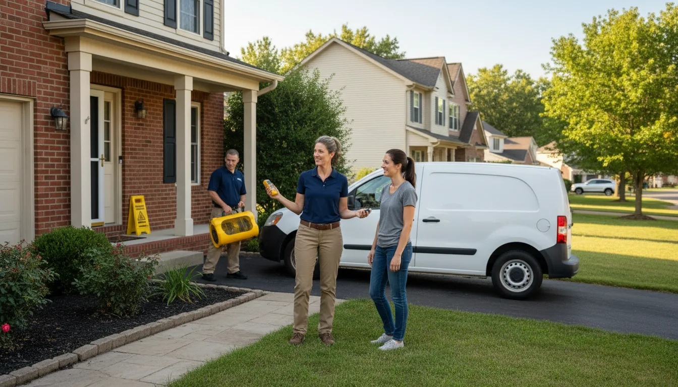 Residential water damage restoration in Notasulga, AL